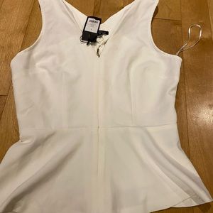 White classy top. Size small